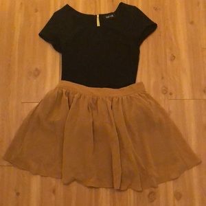 Mustard color skirt